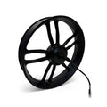 Achtervelg met motor 250W — QmWheel V20/S20 Pro & C28, zwarte kabel - AE-trading