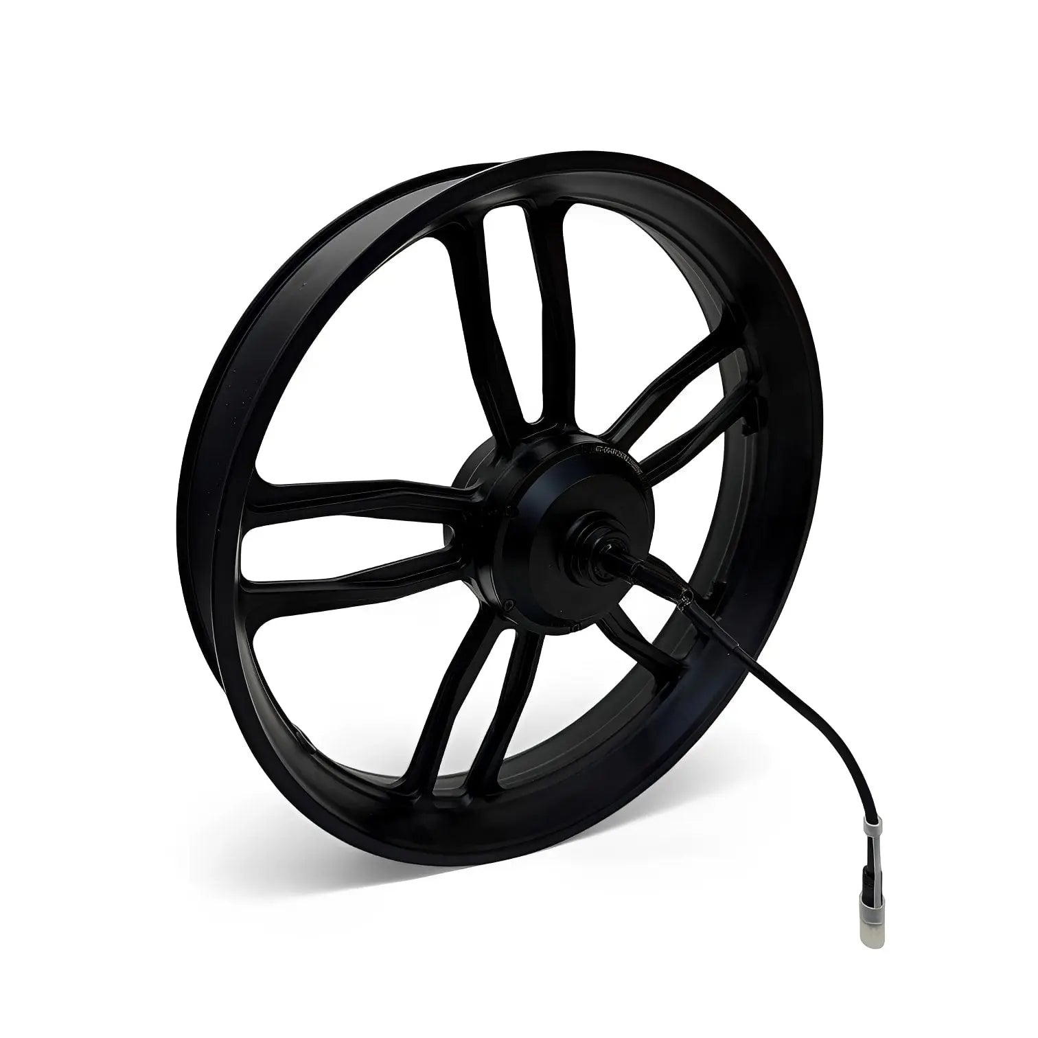 Achtervelg met motor 250W — QmWheel V20/S20 Pro & C28, zwarte kabel - AE-trading
