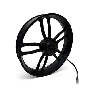 Achtervelg met motor 250W — QmWheel V20/S20 Pro & C28, zwarte kabel - AE-trading