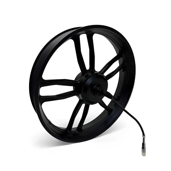 Achtervelg met motor 250W — QmWheel V20/S20 Pro & C28, zwarte kabel - AE-trading