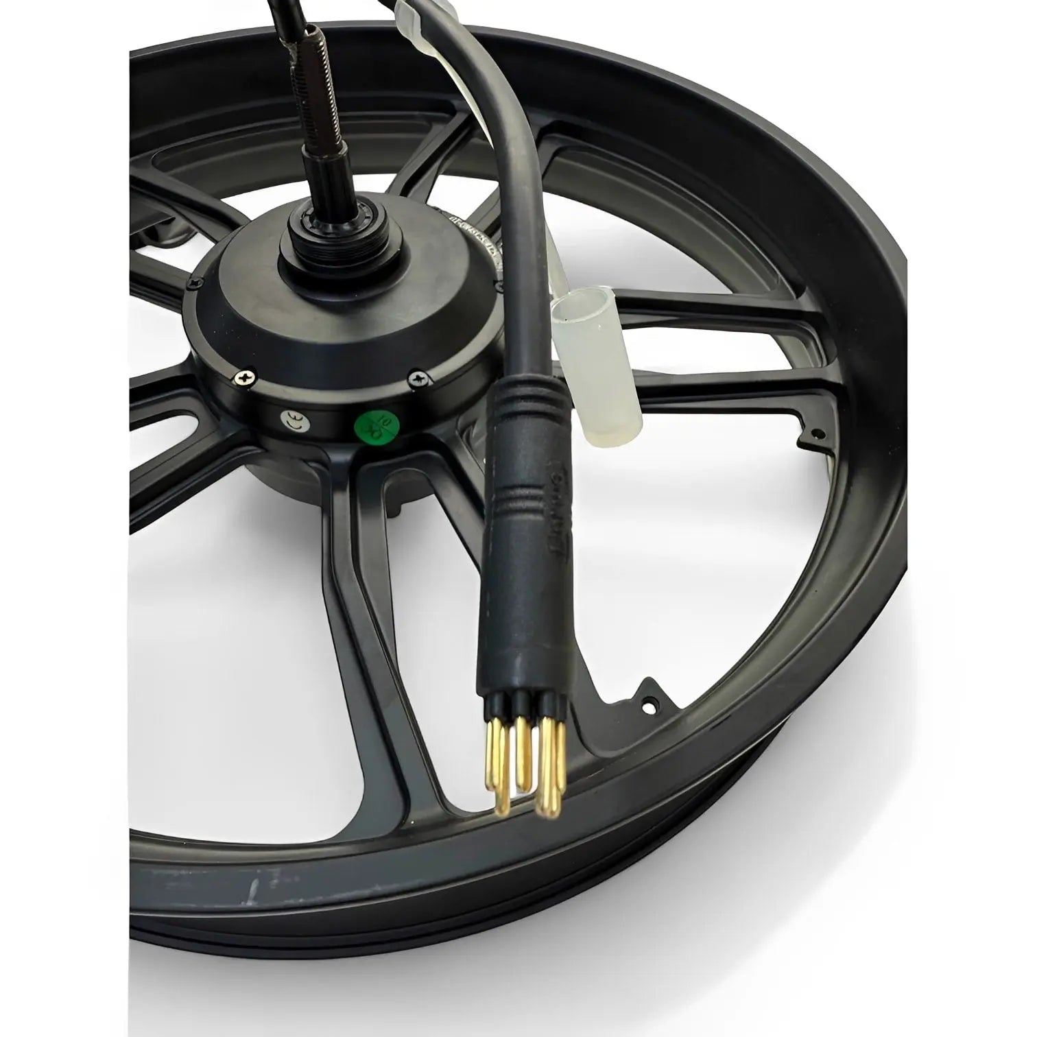 Achtervelg met motor 250W — QmWheel V20/S20 Pro & C28, zwarte kabel - AE-trading
