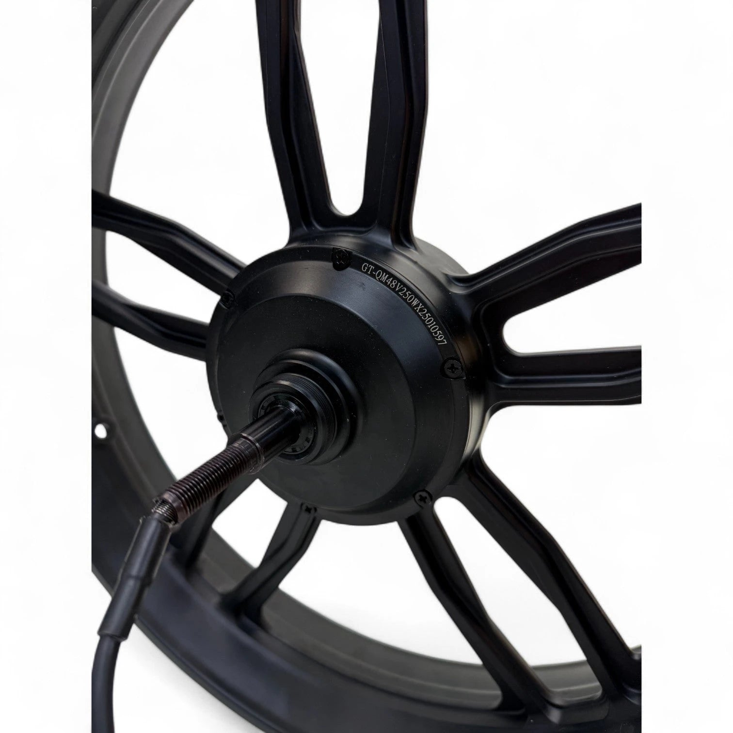 Achtervelg met Motor V20 Pro, S20 Pro, C28 Fatbike Nieuw Model (250W) Zwarte Kabel aan Rechterzijde - AE-trading