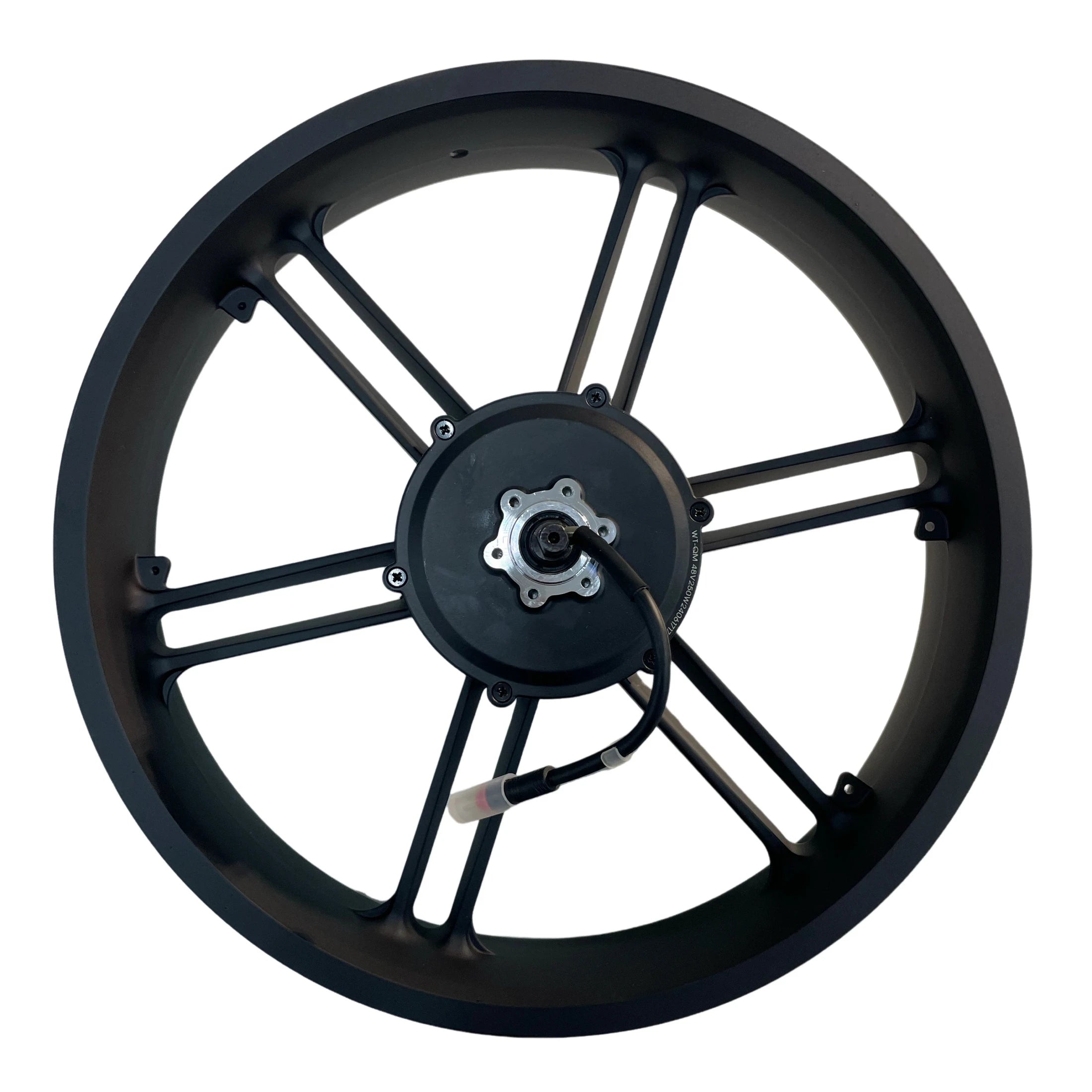 Achtervelg met motor H9 Fatbike 250W Kabel aan Linkerzijde Zwarte kabel - AE-trading