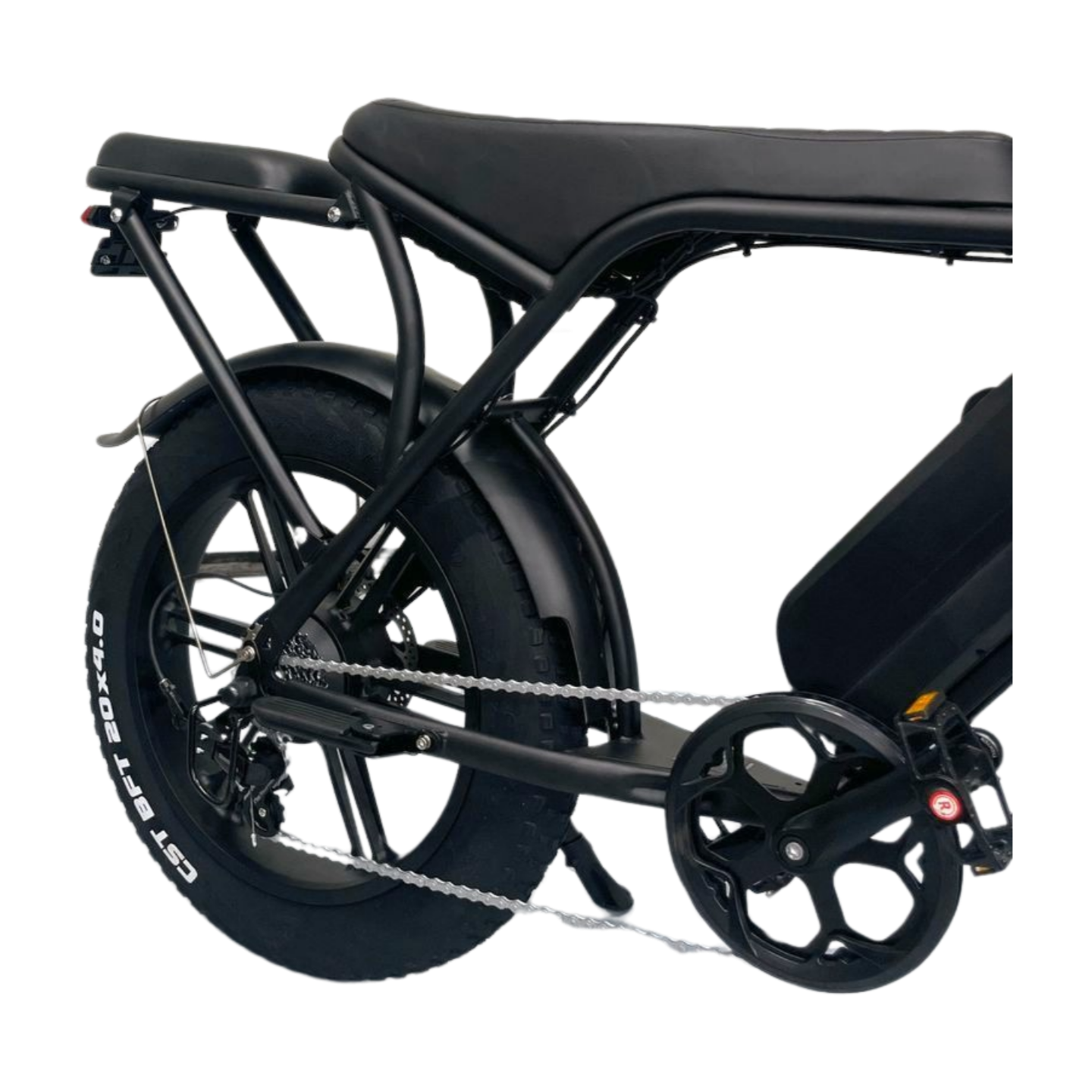 Achterzitje Ouxi V8 Fatbike Zwart Achterrekje Extra Zitje - AE-trading