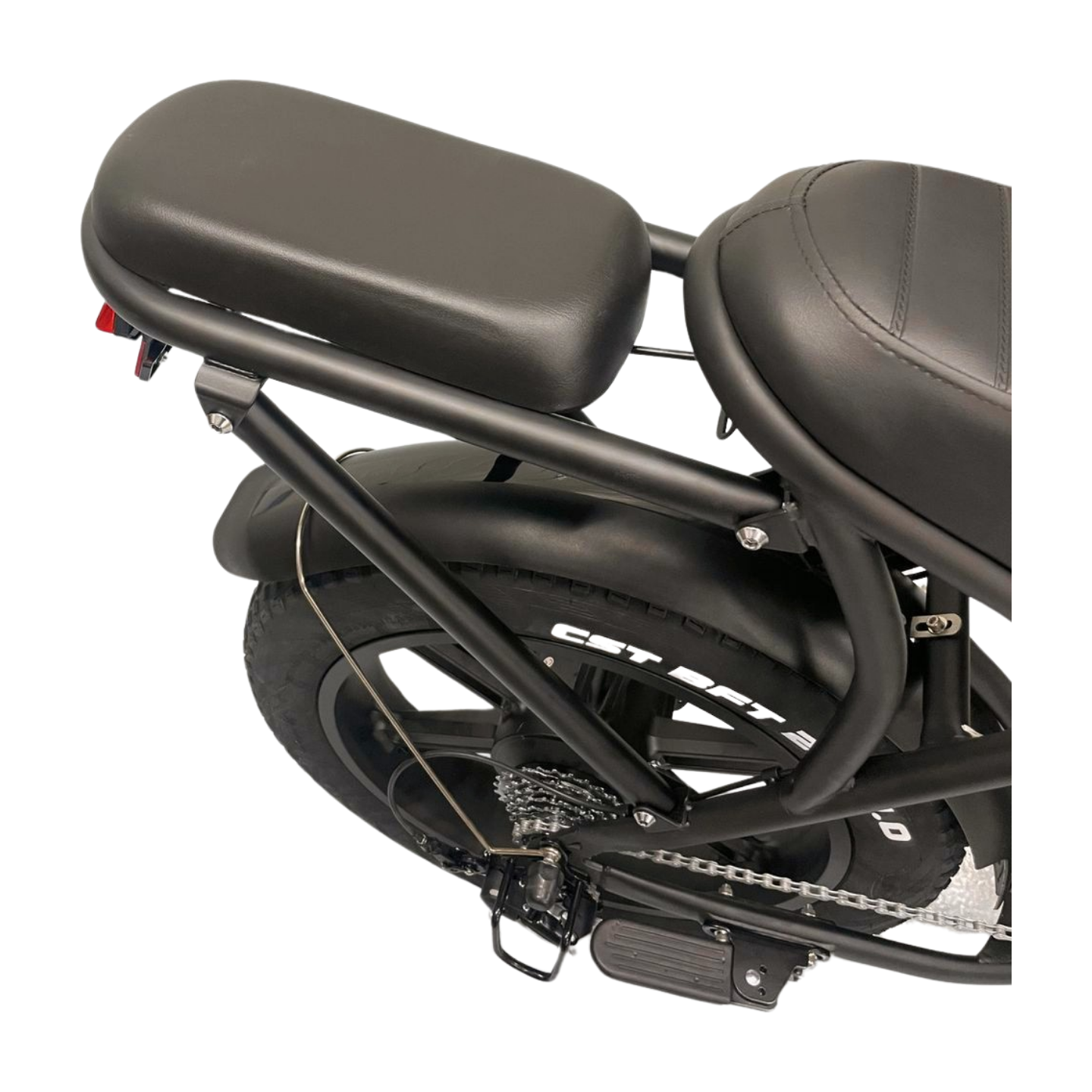 Achterzitje Ouxi V8 Fatbike Zwart Achterrekje Extra Zitje - AE-trading