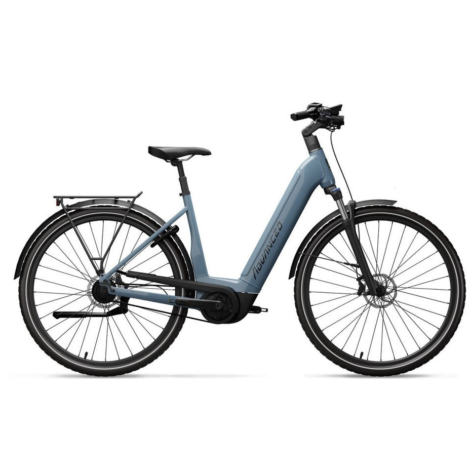 Advanced Ebike Das Original Tour Pro Wave Belt – Fresh Blue – Elektrische Fiets – 60 cm – 500Wh accu – Bosch Performance Line 75Nm – Riemaandrijving – Shimano Nexus 5 – Hydraulische schijfremmen