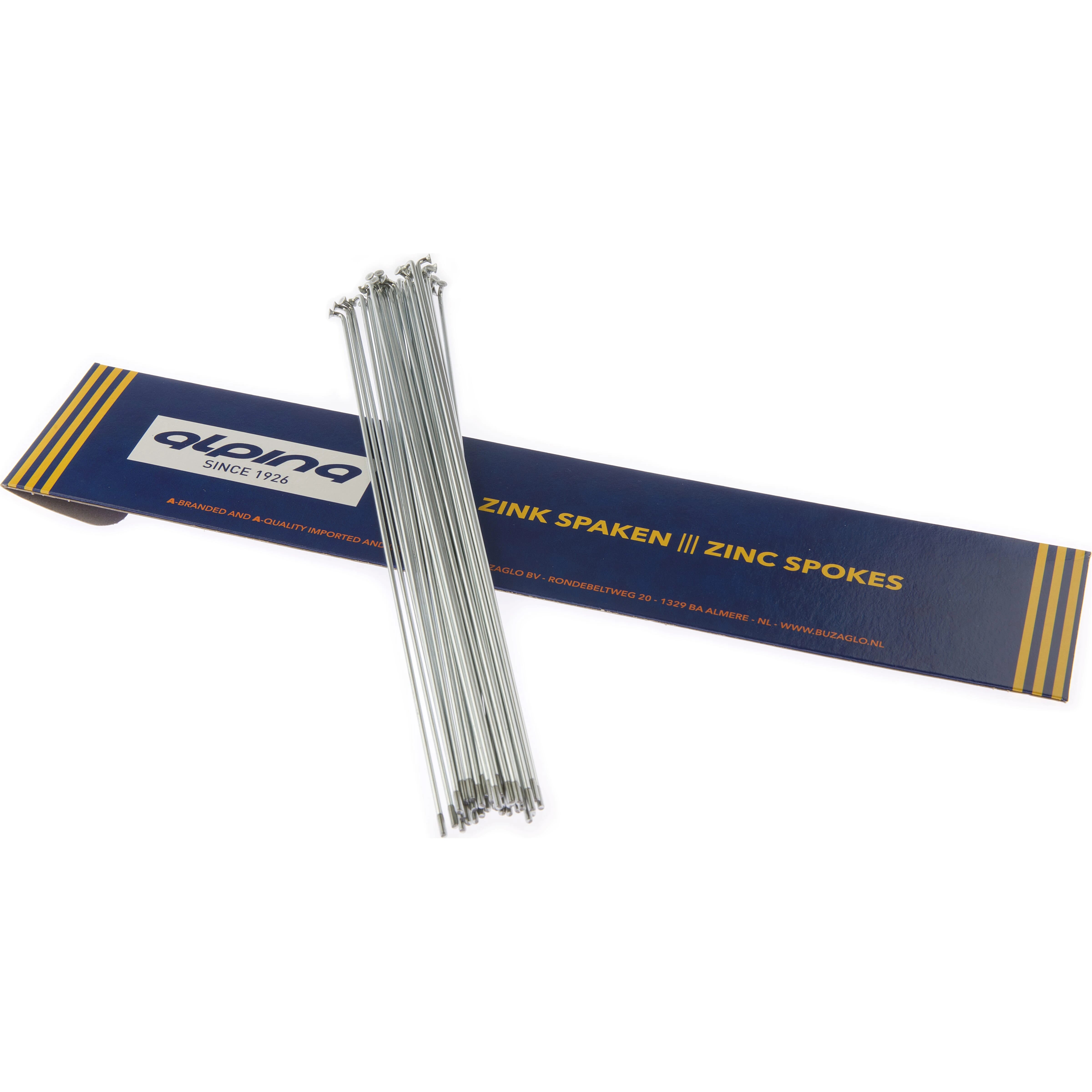 Alp spaak 14-250mm zink zilver (36 stuks) - AE-trading