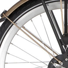 Alpina spatbordstang achter 26 Curve matt gold - AE-trading