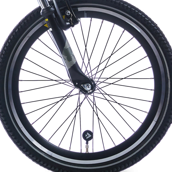 Alpina voorwiel 22 HLQC Trail zwart zw spk - AE-trading