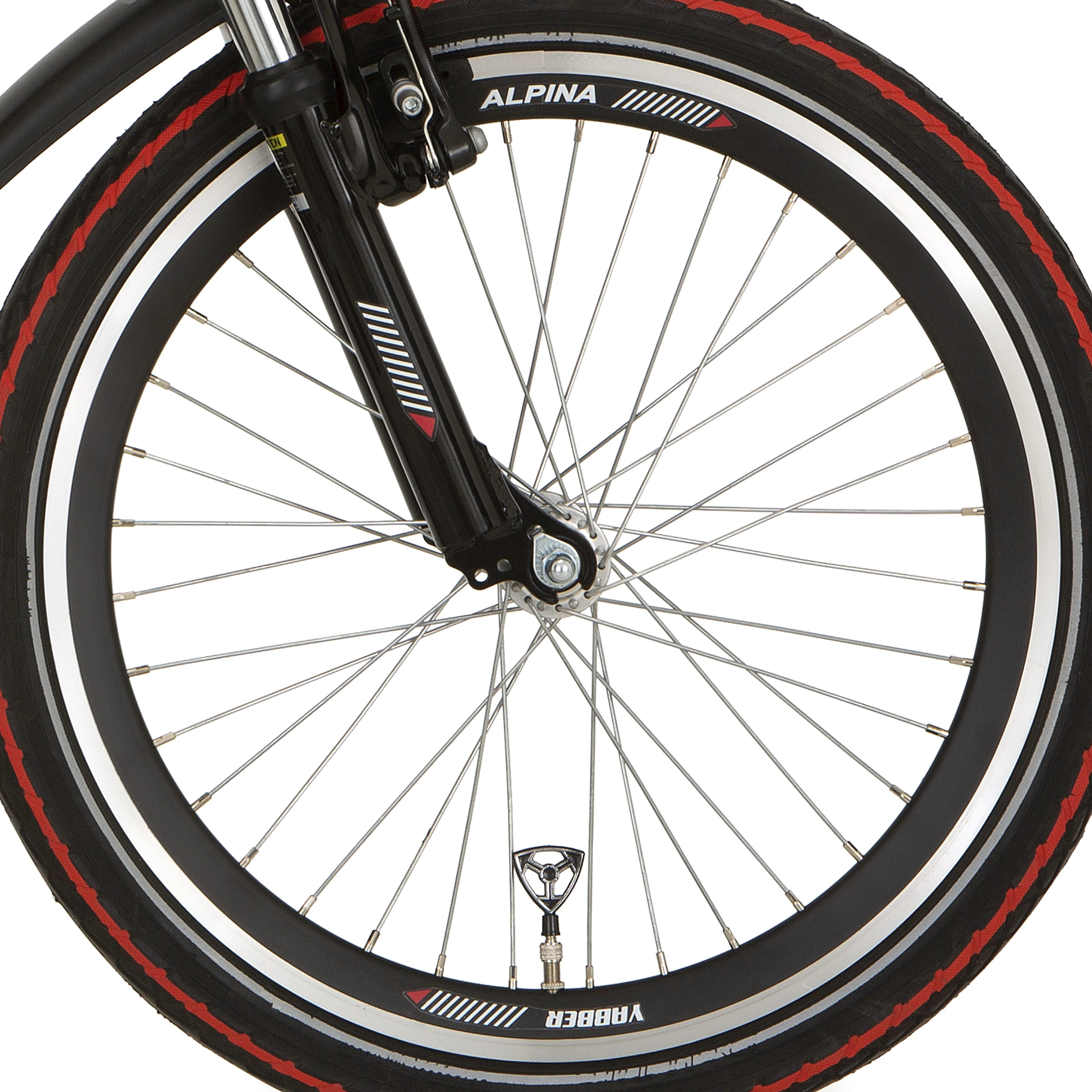 Alpina voorwiel 22 HLQC Yabber zwart zink spk - AE-trading