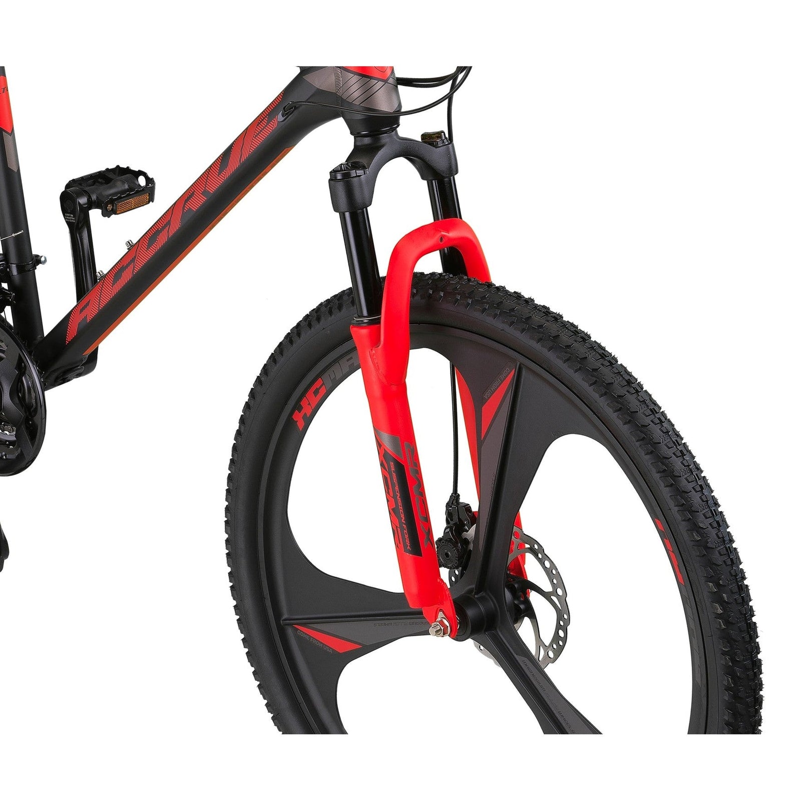 Altec Accrue 27.5 Inch Mountainbike - Black / Red - Jongensfiets - AE-trading