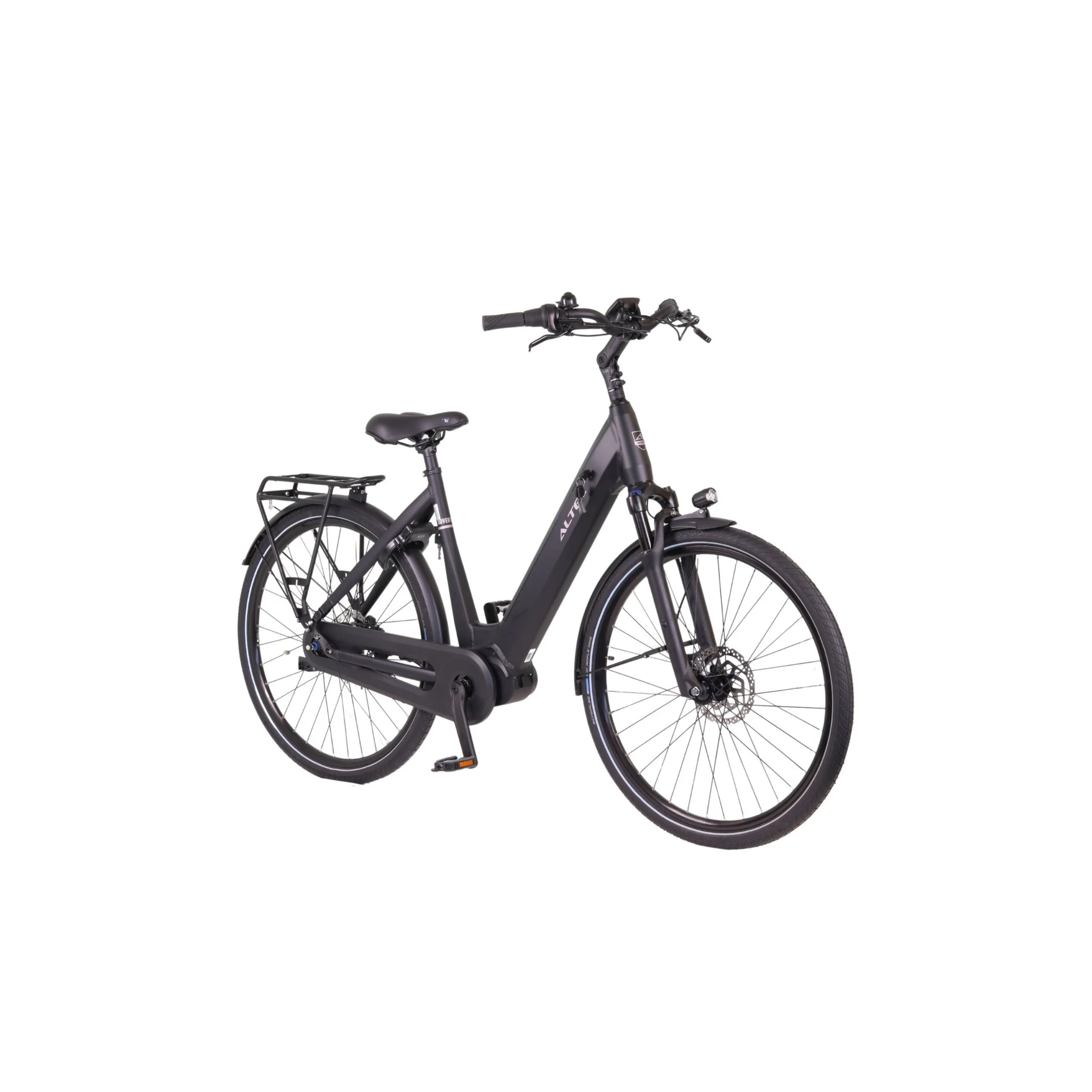 Altec Adventure - Elektrische Fiets - Mat Zwart - 28 inch - Accu 733Wh (19.8Ah) - 250W (80Nm) Ananda Middenmotor - Shimano Nexus 7 Versnellingen - Hydraulische Remmen - AE-trading