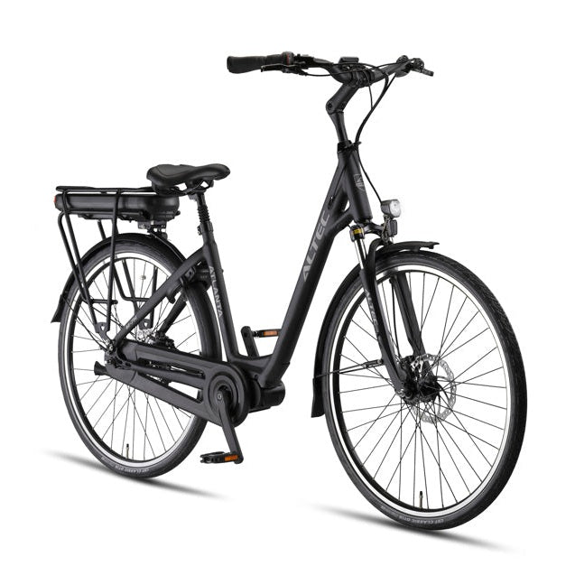 Altec Atlanta – Elektrische Fiets met Middenmotor 28 inch – 49 cm – 518Wh Accu – Shimano Nexus 7 – Hydraulische Schijfremmen – Mat Zwart - AE-trading