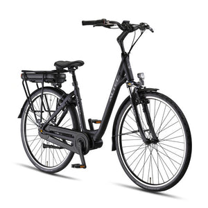 Altec Atlanta Elektrische Fiets 28 inch – 49 cm – 518Wh – Middenmotor 80Nm – Shimano Nexus 7 – Mat Zwart – V-brakes – Elektrische Stadsfiets - AE-trading