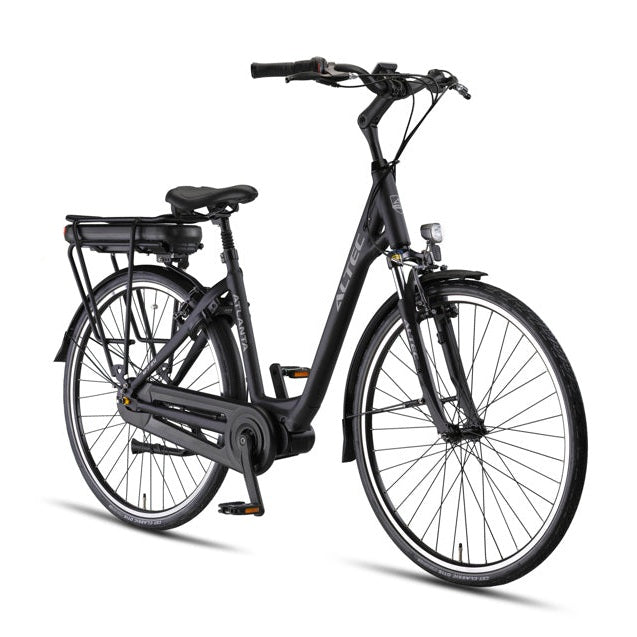Altec Atlanta Elektrische Fiets 28 inch – 49 cm – 518Wh – Middenmotor 80Nm – Shimano Nexus 7 – Mat Zwart – V-brakes – Elektrische Stadsfiets - AE-trading