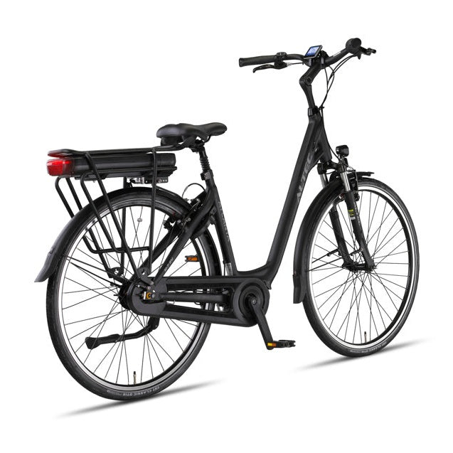 Altec Atlanta Elektrische Fiets 28 inch – 49 cm – 518Wh – Middenmotor 80Nm – Shimano Nexus 7 – Mat Zwart – V-brakes – Elektrische Stadsfiets - AE-trading