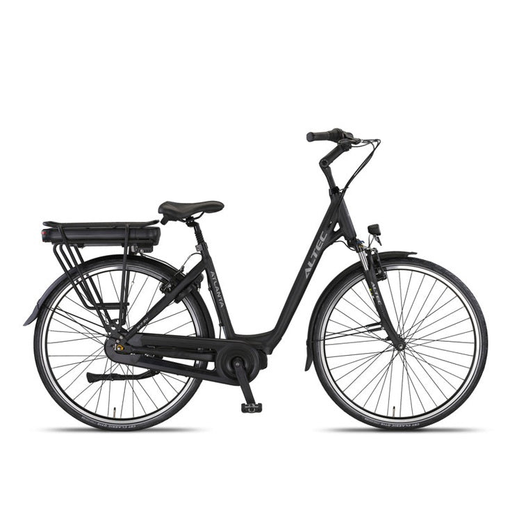 Altec Atlanta Elektrische Fiets 28 inch – 49 cm – 518Wh – Middenmotor 80Nm – Shimano Nexus 7 – Mat Zwart – V-brakes – Elektrische Stadsfiets - AE-trading