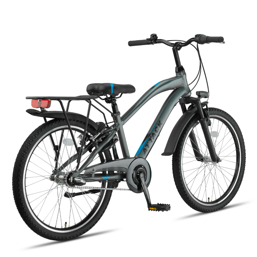 Altec Attack 24 inch Mountainbike - Antraciet Blue - Jongensfiets - AE-trading