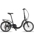 Altec Comfort 20 inch - Mat Zwart - Vouwfiets - AE-trading