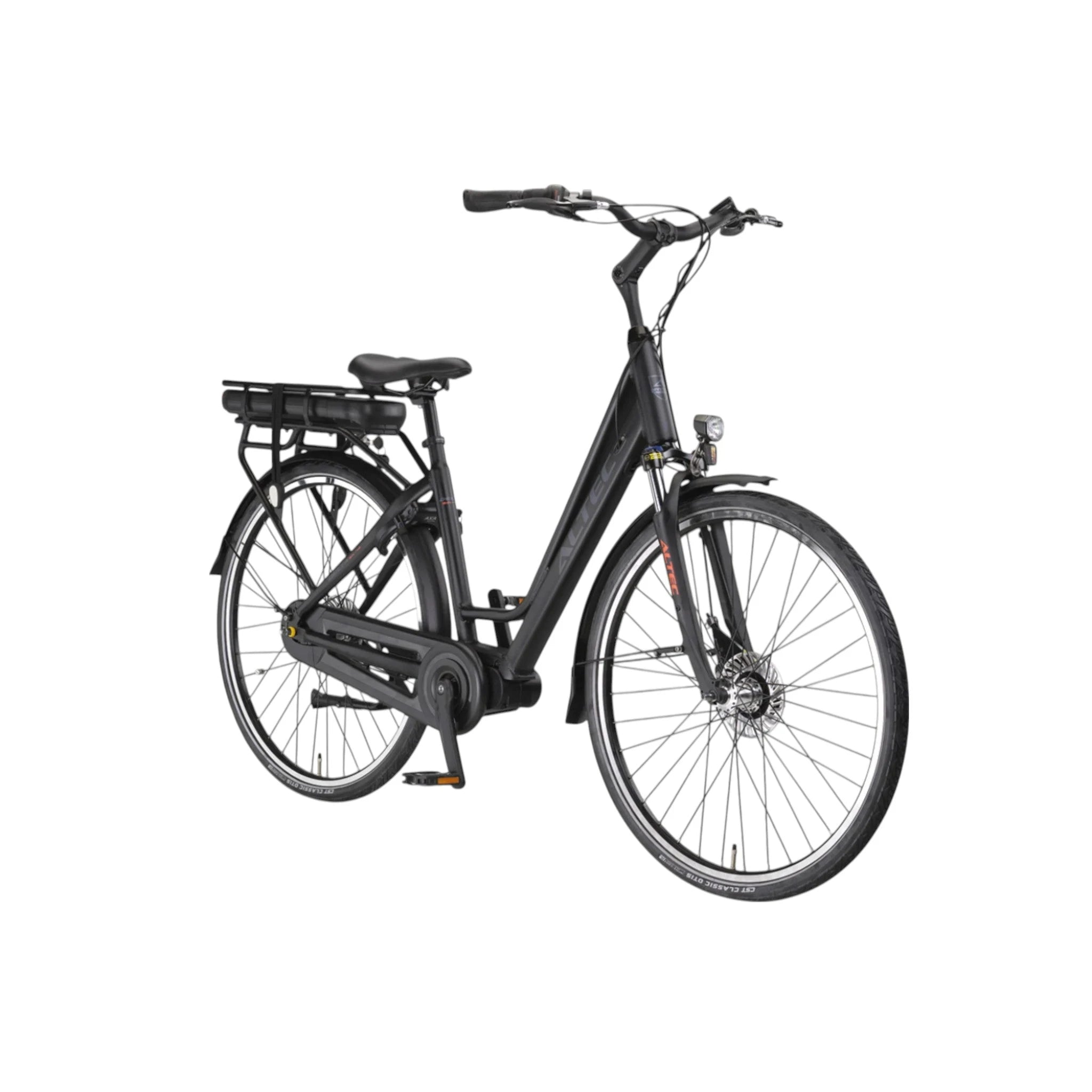 Altec Delta - Elektrische Fiets - Mat Zwart - 28 inch - 53 cm - Accu 518Wh (37V, 14Ah) - 80Nm Ananda Middenmotor - Shimano Nexus 7 Versnellingen - Rollerbrakes - AE-trading