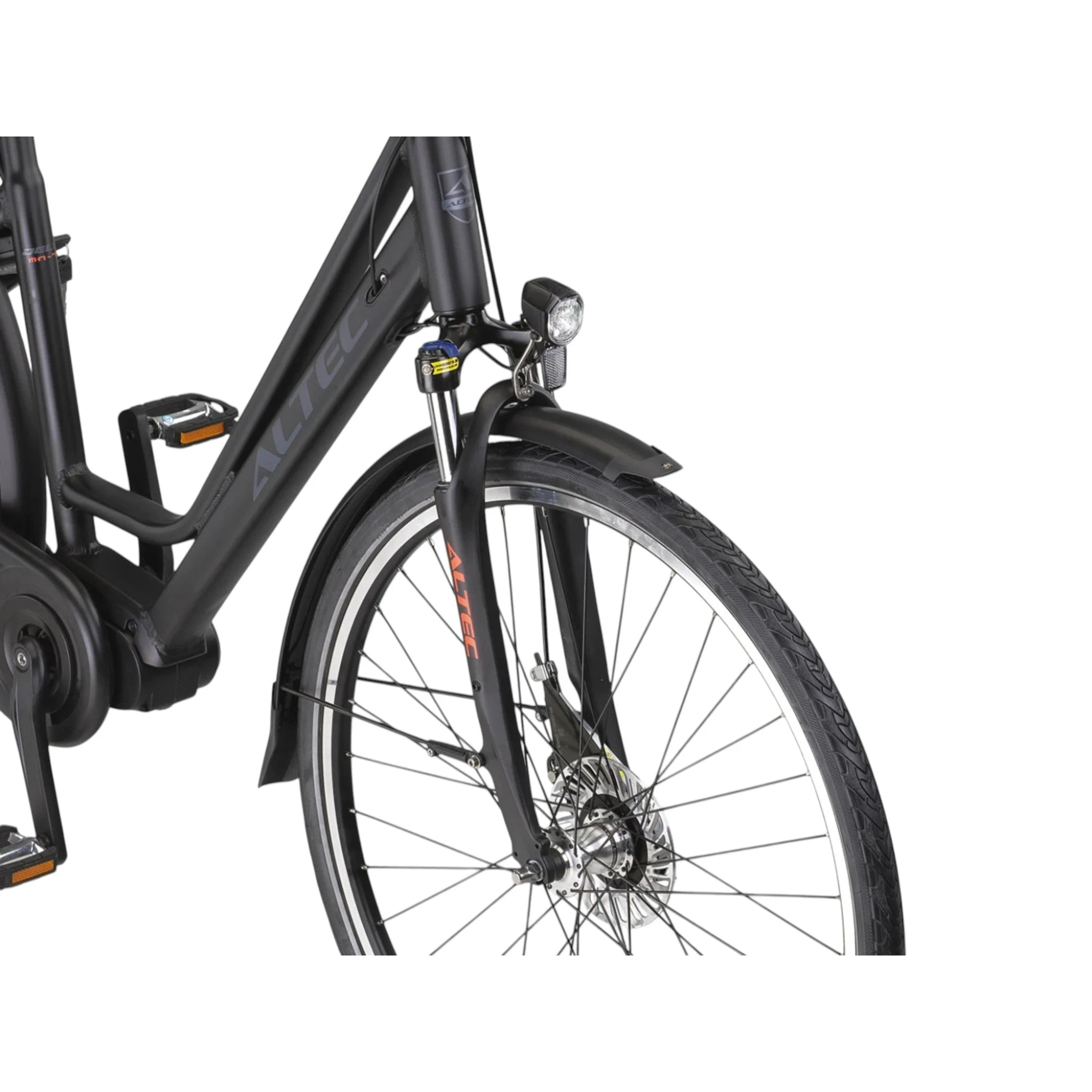Altec Delta - Elektrische Fiets - Mat Zwart - 28 inch - 53 cm - Accu 518Wh (37V, 14Ah) - 80Nm Ananda Middenmotor - Shimano Nexus 7 Versnellingen - Rollerbrakes - AE-trading
