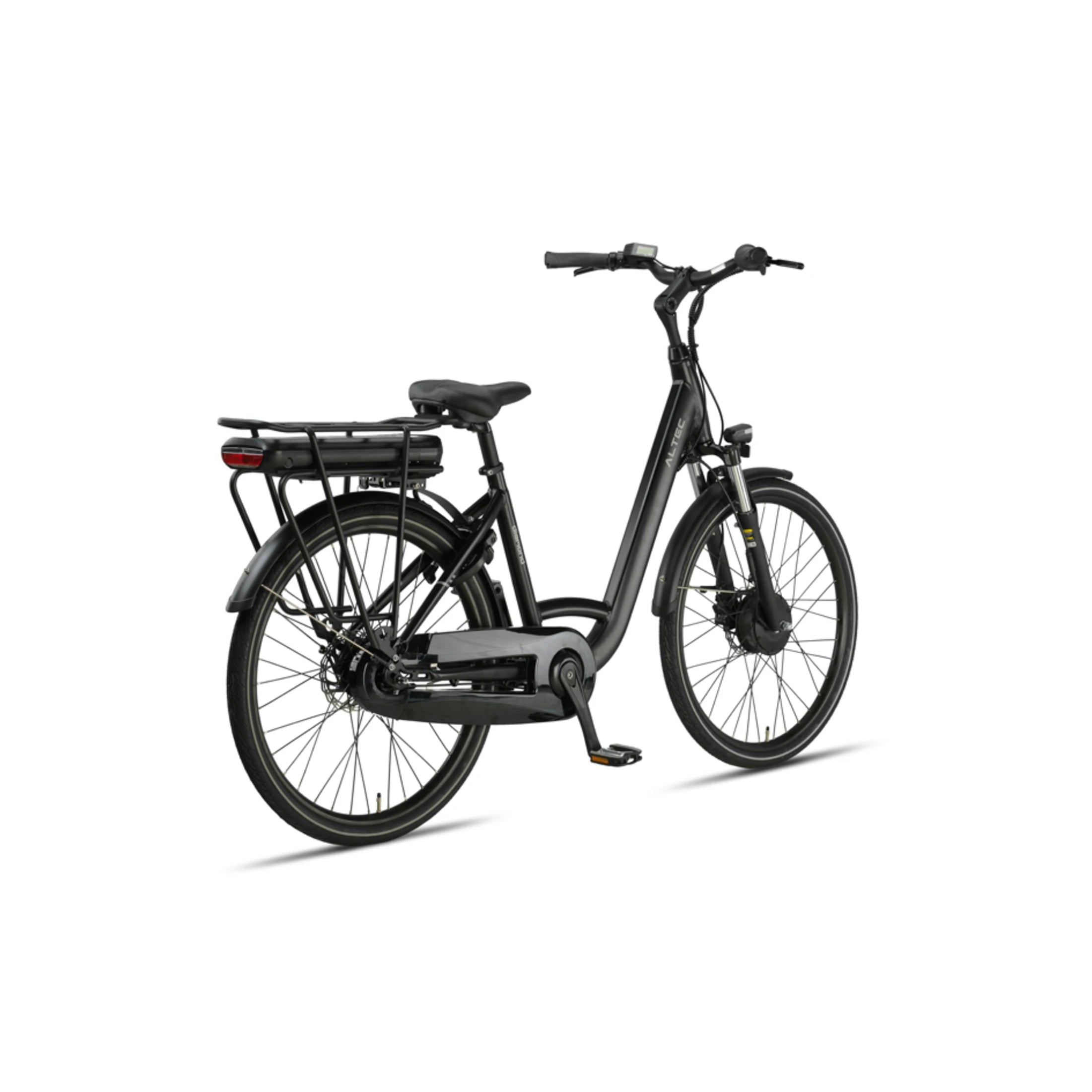 Altec Diamond - Elektrische Fiets - Mat Zwart - 26 inch - 44 cm - 250W (42Nm) Voorwielmotor - Accu 468Wh (36V, 13Ah) - Shimano Nexus 7 Versnellingen - Hydraulische Remmen - AE-trading