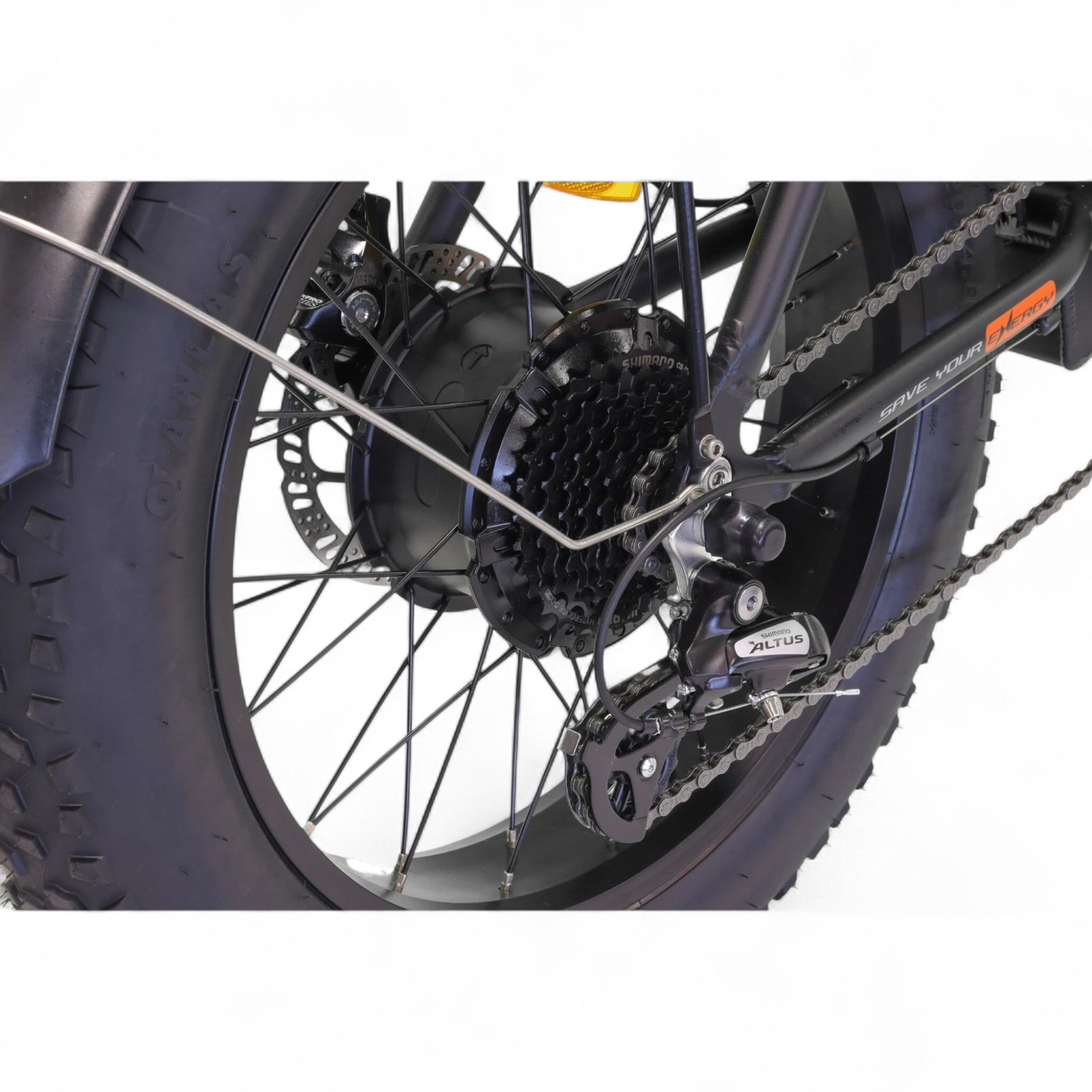 Altec Focus - Elektrische Vouwfiets - Mat Zwart - 20 inch - Accu 468Wh 36V, 13 Ah - 250W 60Nm Achterwielmotor - Shimano 8 Versnellingen