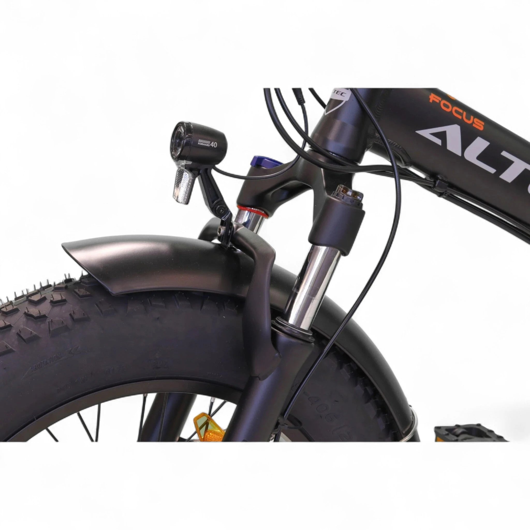 Altec Focus - Elektrische Vouwfiets - Mat Zwart - 20 inch - Accu 468Wh (36V, 13 Ah) - 250W (60Nm) Achterwielmotor - Shimano 8 Versnellingen - AE-trading