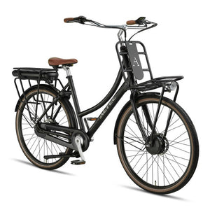 Altec Kratos Elektrische Fiets 28 inch – 53 cm – Voorwielmotor – 468Wh – Shimano Nexus 7 – Hydraulische Schijfremmen – Mat Zwart - AE-trading