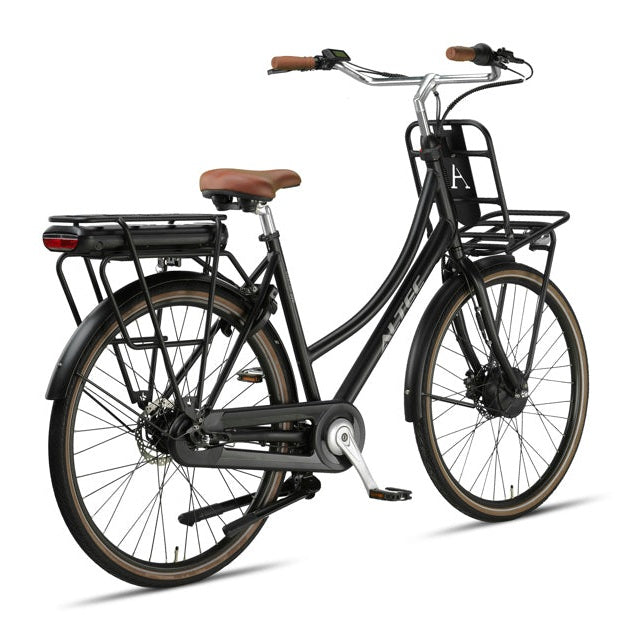 Altec Kratos Elektrische Fiets 28 inch – 53 cm – Voorwielmotor – 468Wh – Shimano Nexus 7 – Hydraulische Schijfremmen – Mat Zwart - AE-trading