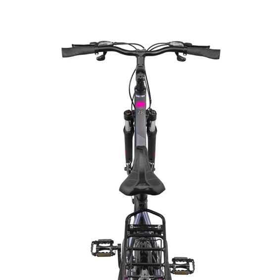 Altec Legarda (CT) – LSM 28 inch Damesfiets V-Brakes 24 Versnellingen – Antraciet/Pink - AE-trading