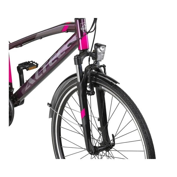 Altec Legarda (CT) – LSM 28 inch Damesfiets V-Brakes 24 Versnellingen – Purple/Pink - AE-trading