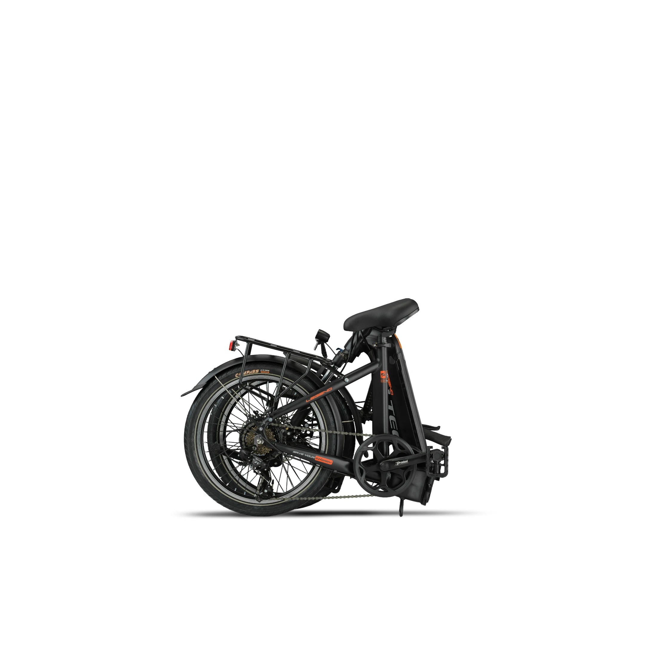 Altec Legend - Elektrische Vouwfiets - Mat Zwart - 20 inch - Accu 460Wh (36V, 12.8Ah) - 250W Ananda Achterwielmotor - Shimano 7 Versnellingen - AE-trading