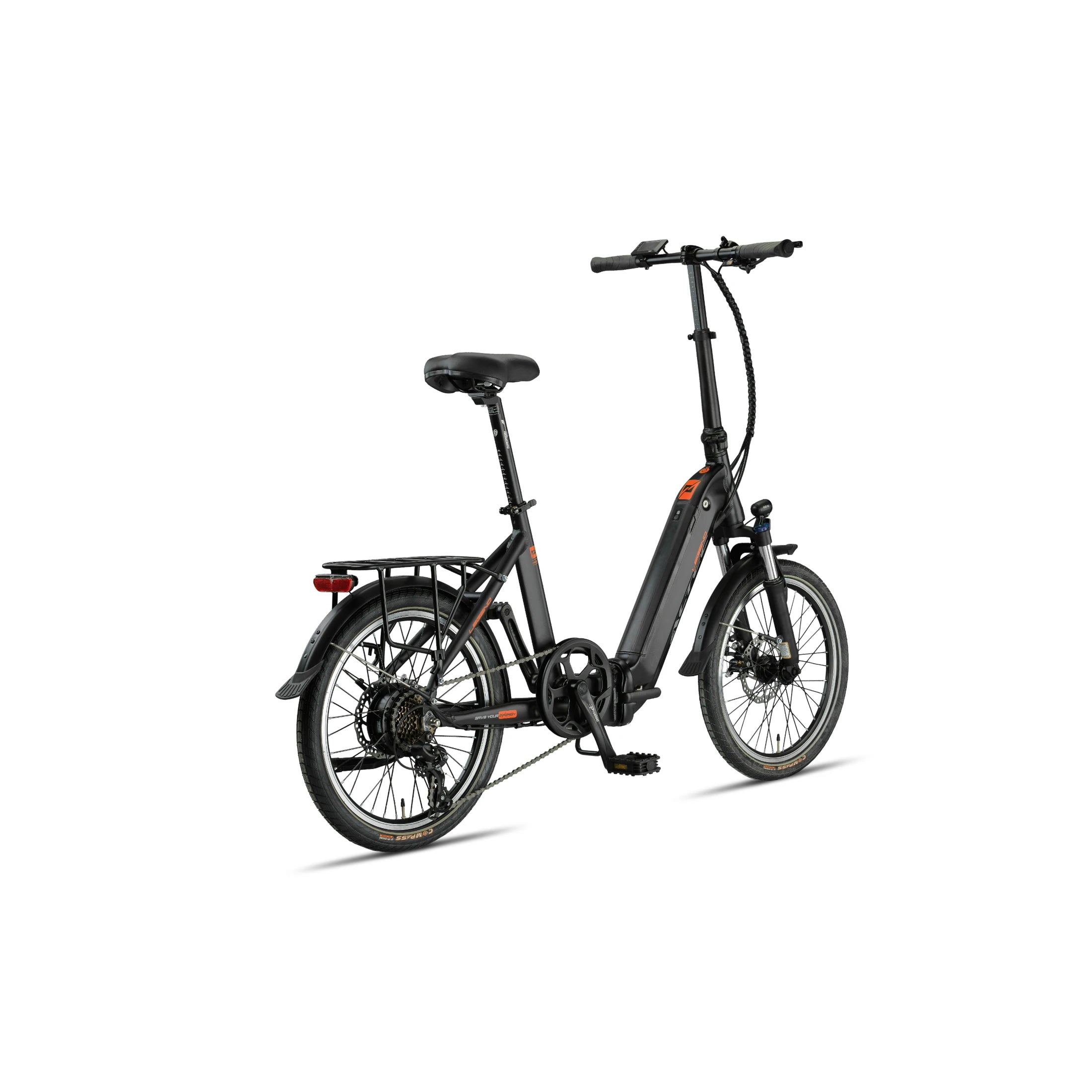 Altec Legend - Elektrische Vouwfiets - Mat Zwart - 20 inch - Accu 460Wh (36V, 12.8Ah) - 250W Ananda Achterwielmotor - Shimano 7 Versnellingen - AE-trading