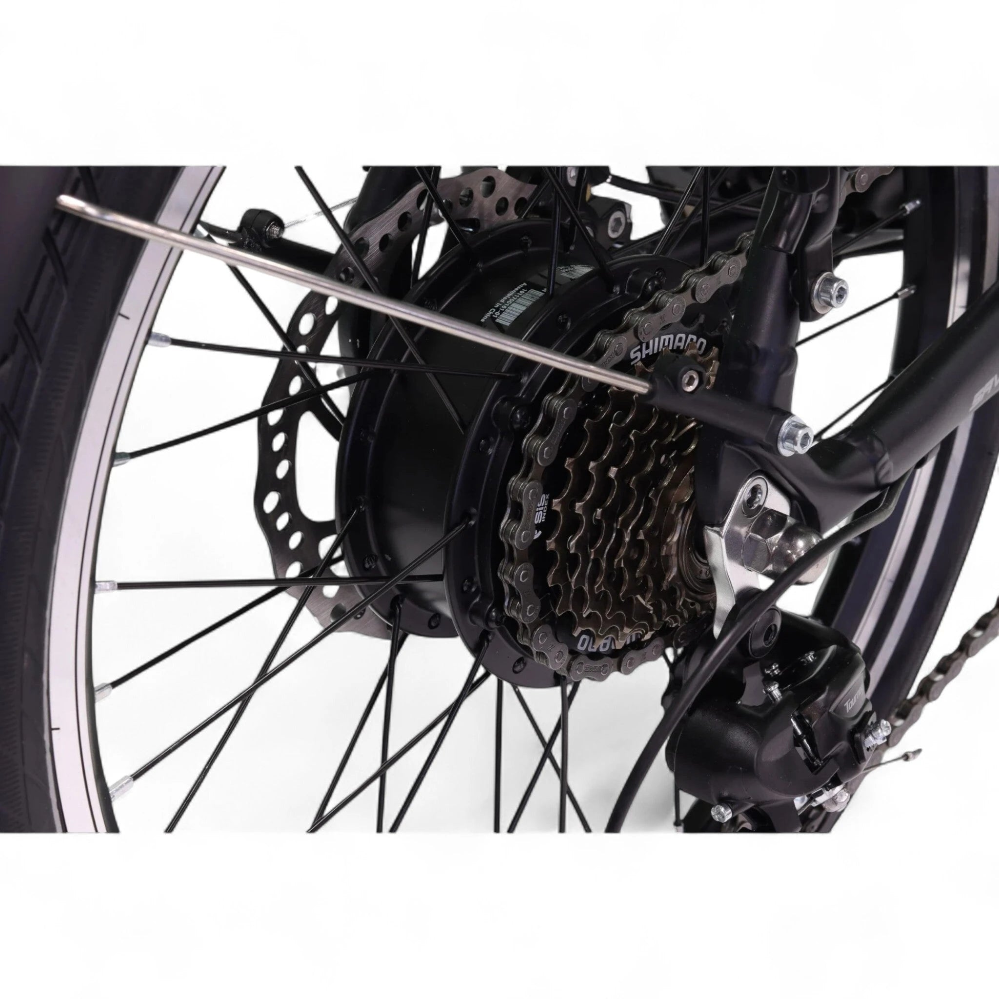 Altec Legend - Elektrische Vouwfiets - Mat Zwart - 20 inch - Accu 460Wh (36V, 12.8Ah) - 250W Ananda Achterwielmotor - Shimano 7 Versnellingen - AE-trading