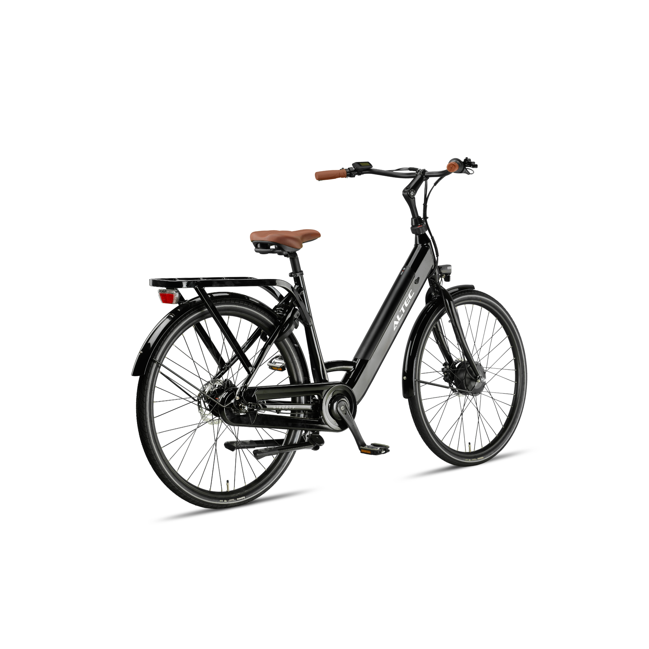 Altec Liberty - Elektrische Fiets - Glans Zwart - 28 inch - Accu 504Wh (36V, 14Ah) - 250W (42Nm) Voorwielmotor - Shimano Nexus 7 Versnellingen - Hydraulische Remmen - AE-trading