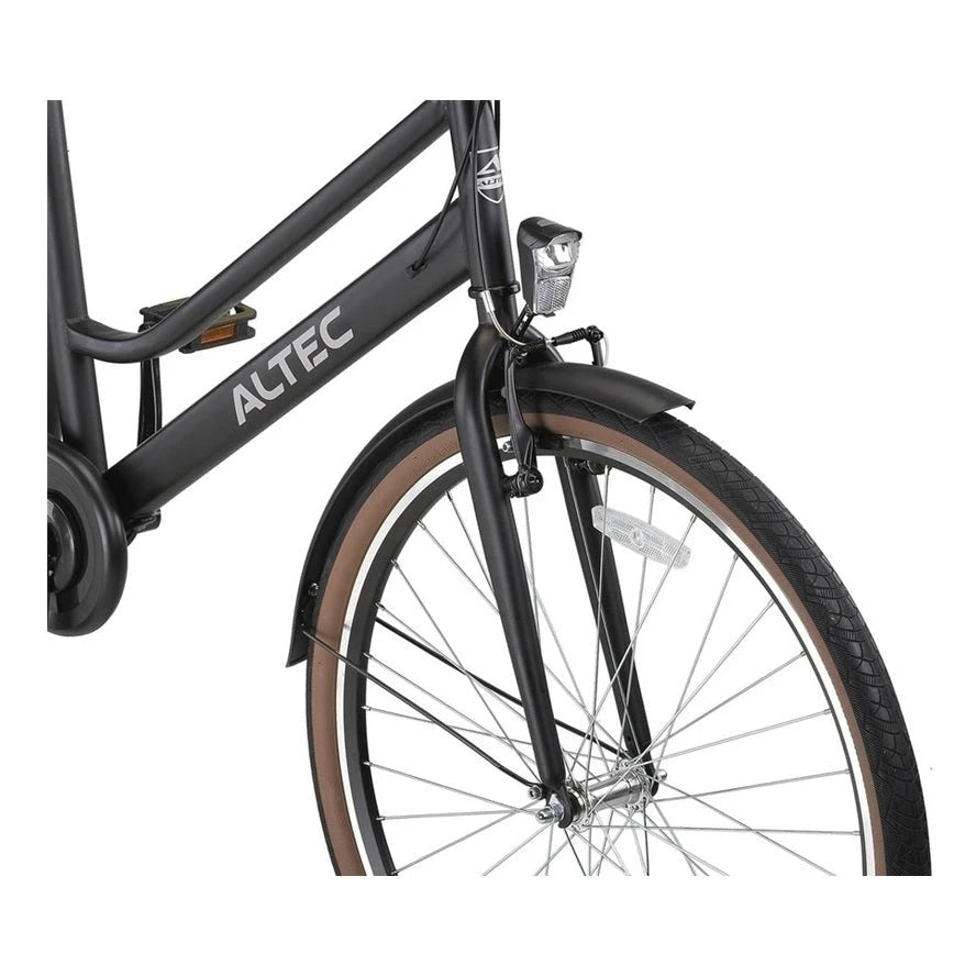 Altec Manta 28 Inch - Mat Zwart - Damesfiets - AE-trading