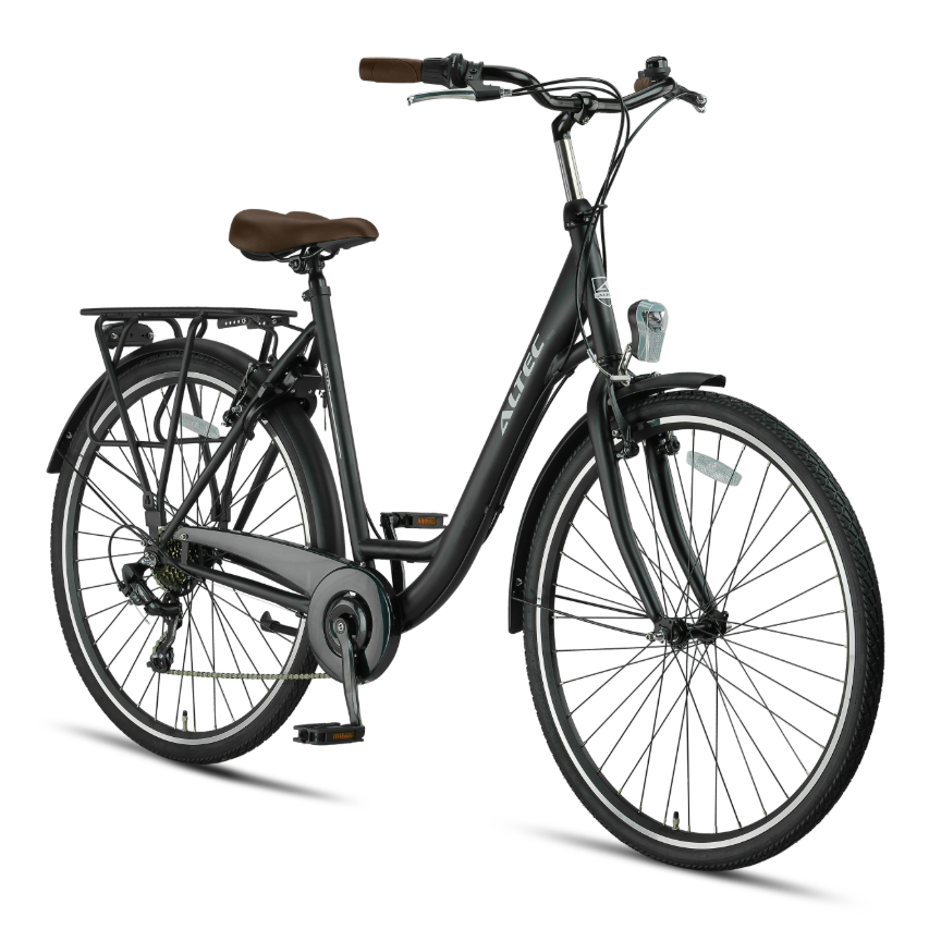 Altec Metro 28 Inch - Mat Zwart - 49cm - Damesfiets - AE-trading