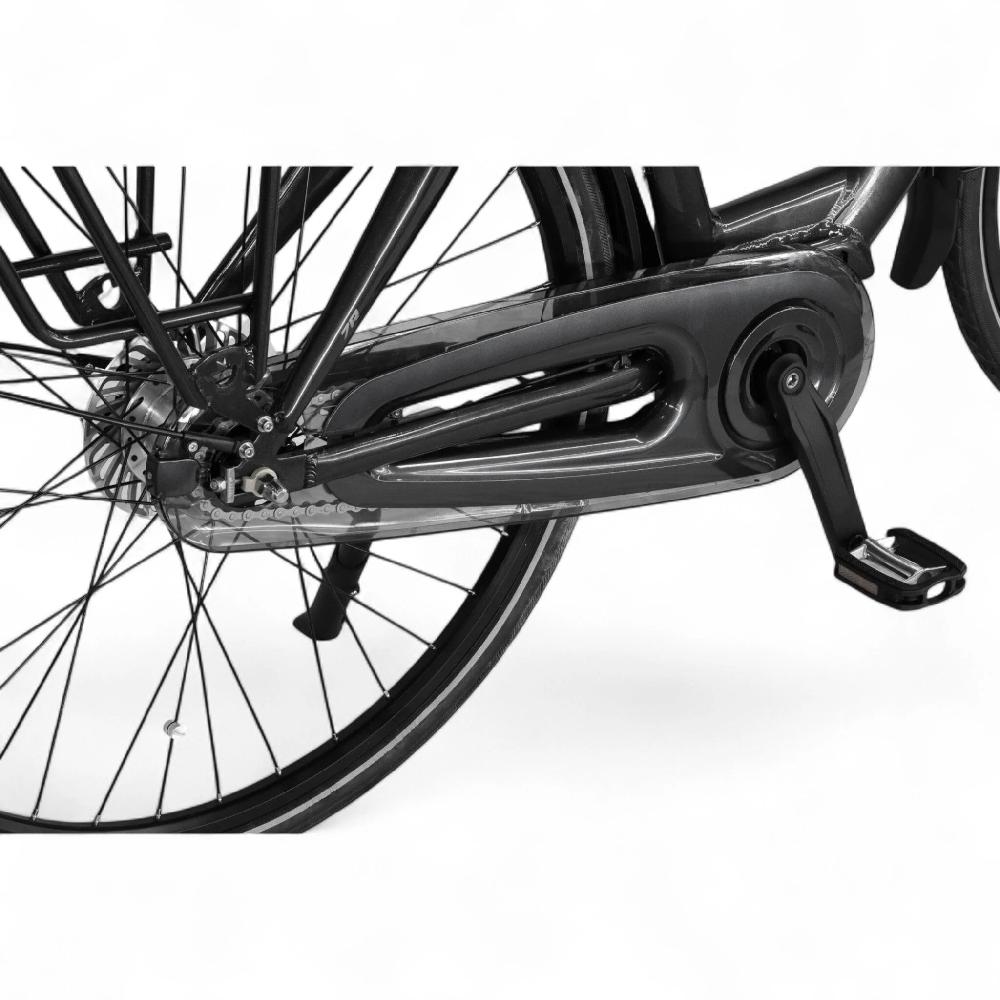 Altec Montana - Hydraulische Remmen - Elektrische Fiets - Mat Zwart - 28 inch - Accu 518Wh (37V, 14Ah) - 250W (80Nm) Ananda Middenmotor - Shimano Nexus 7 Versnellingen - AE-trading