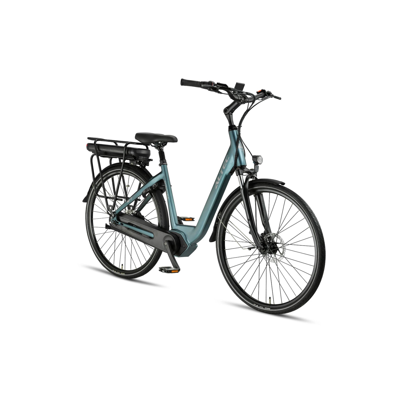 Altec Montana Next - Hydraulische Remmen - Elektrische Fiets - Diep Groen - 28 inch - Accu 518Wh (37V, 14Ah) - 250W (65Nm) Middenmotor - Shimano Nexus 7 Versnellingen - AE-trading