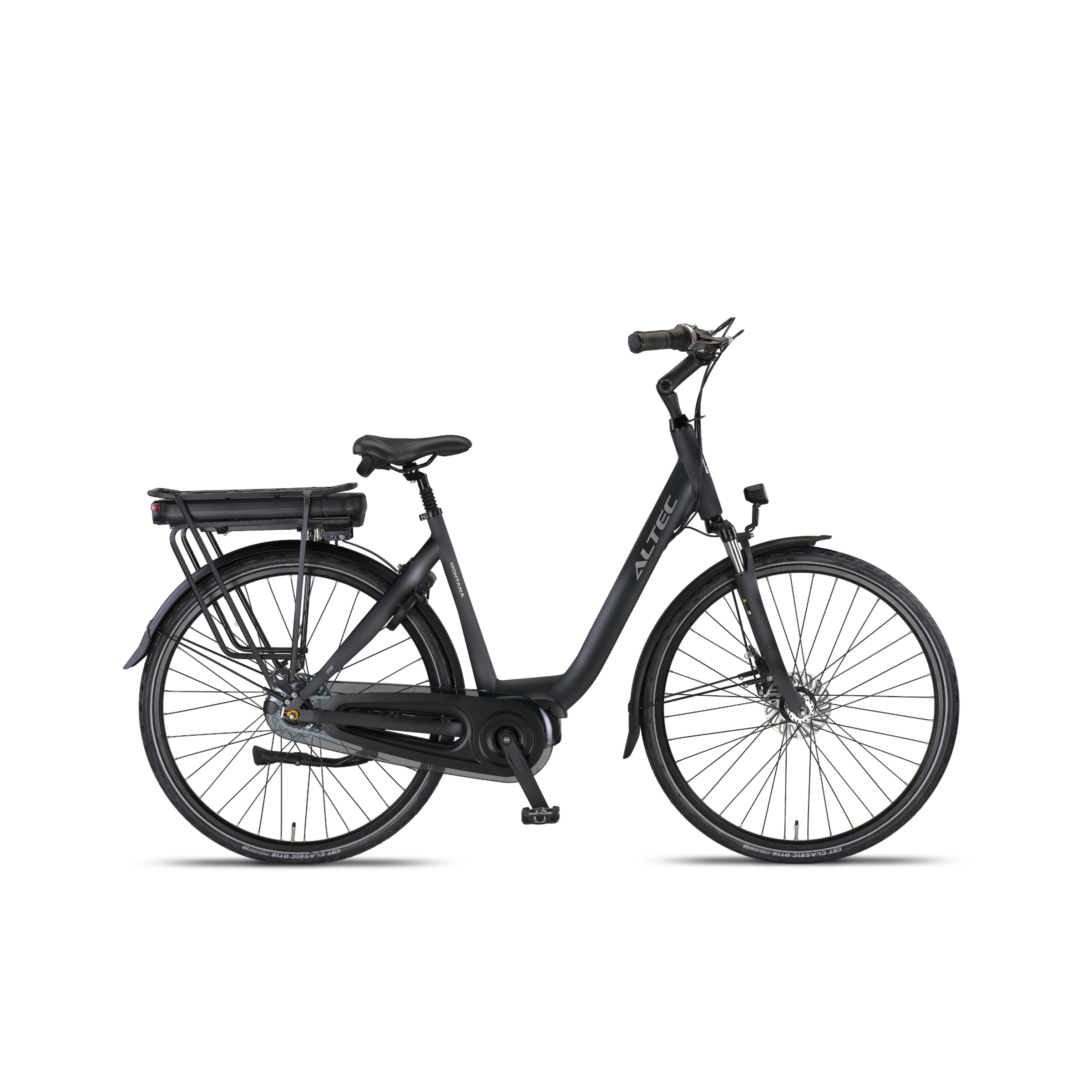 Altec Montana - Rollerbrakes - Elektrische Fiets - Zwart - 28 inch - Accu 518Wh (37V, 14Ah) - 250W (80Nm) Ananda Middenmotor - Shimano Nexus 7 Versnellingen - AE-trading