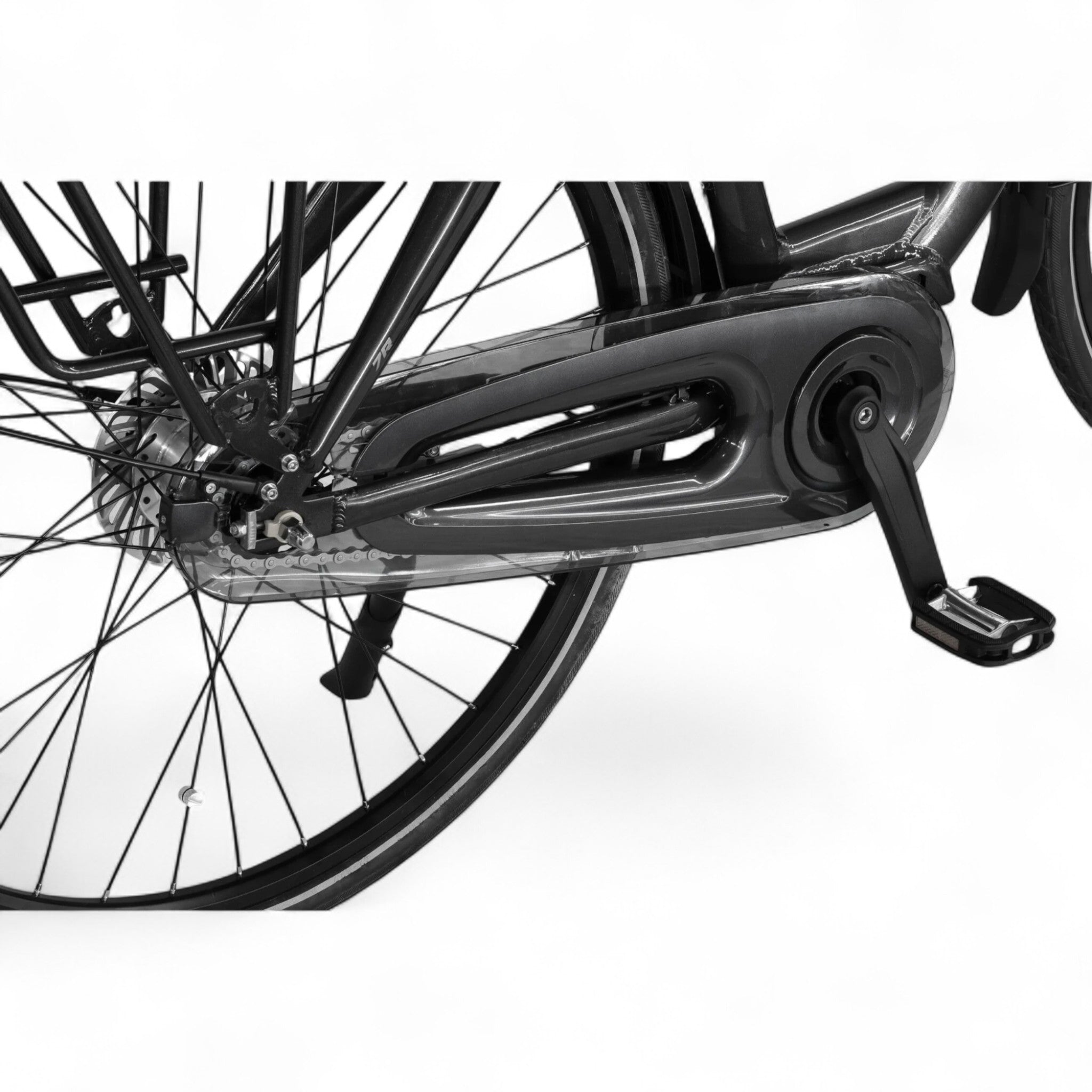 Altec Montana - V-Brake Remmen - Elektrische Fiets - Mat Zwart - 28 inch - Accu 518Wh (37V, 14Ah) - 250W (80Nm) Ananda Middenmotor - Shimano Nexus 7 Versnellingen - AE-trading