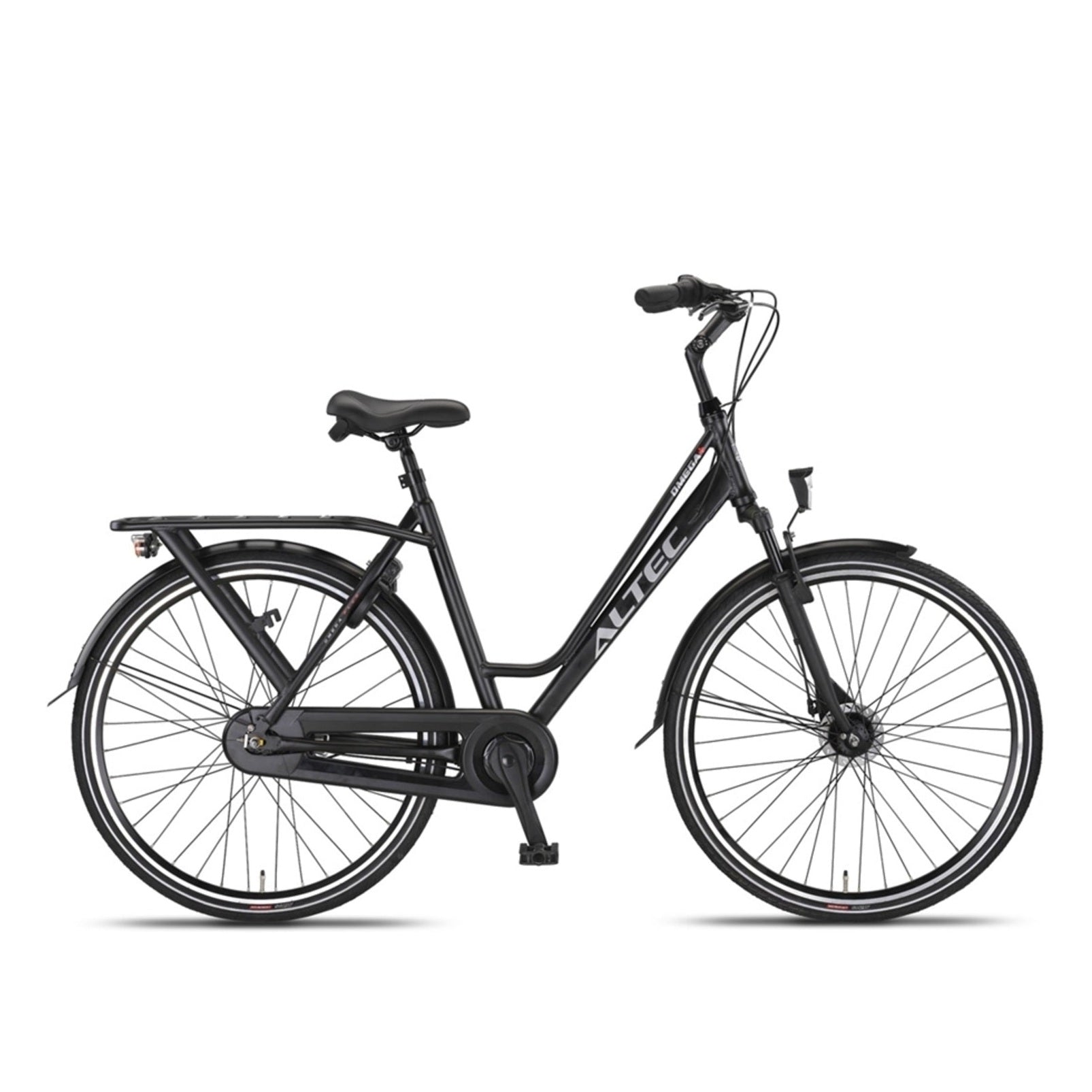 Altec Omega Plus 28 inch N-7 - Mat Zwart - 56cm - Damesfiets - AE-trading