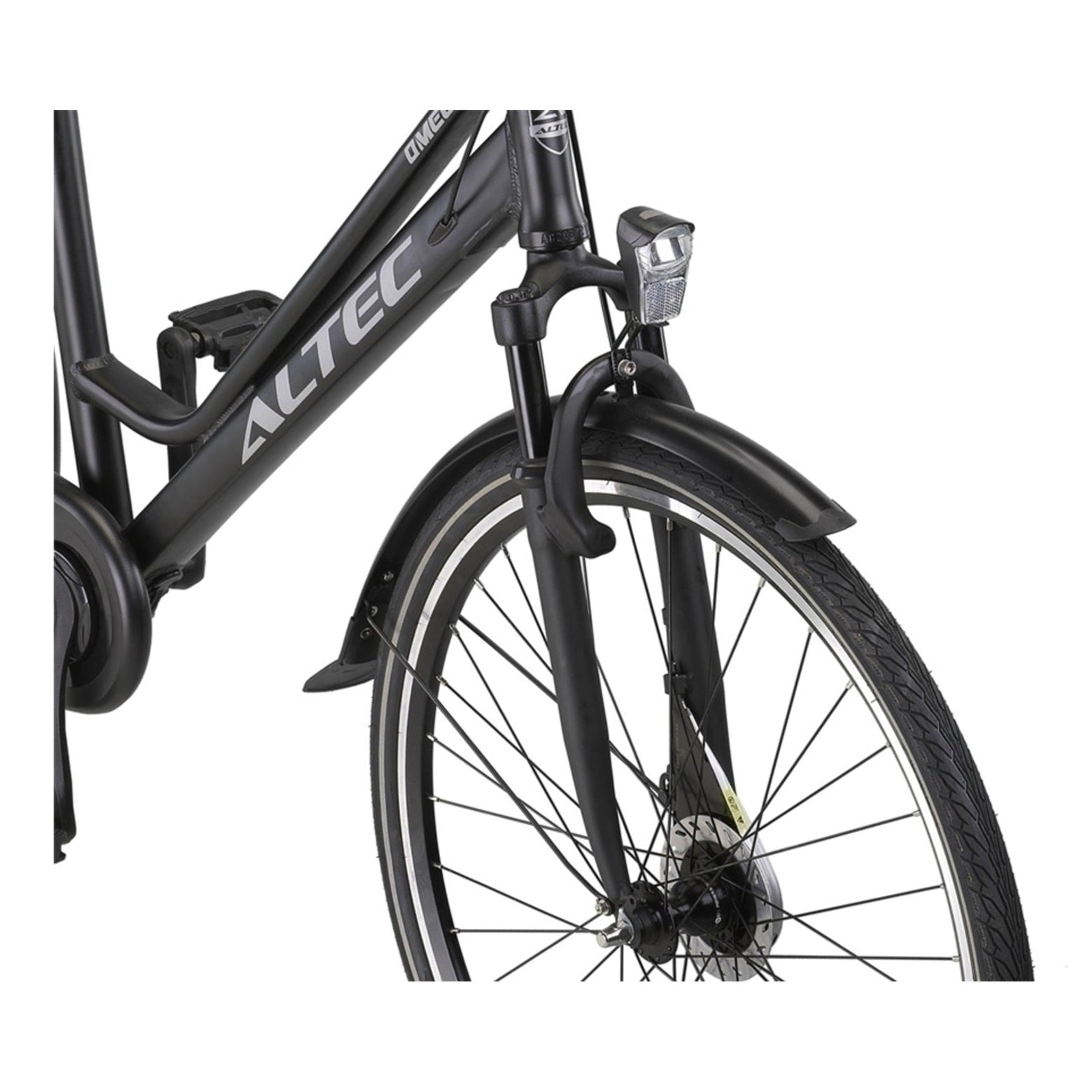Altec Omega Plus 28 inch N-7 - Mat Zwart - 56cm - Damesfiets - AE-trading