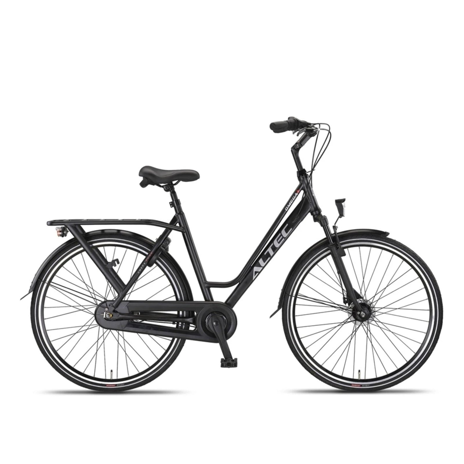 Altec Omega Plus 28 inch N-7 - Mat Zwart - 56cm - Damesfiets - AE-trading