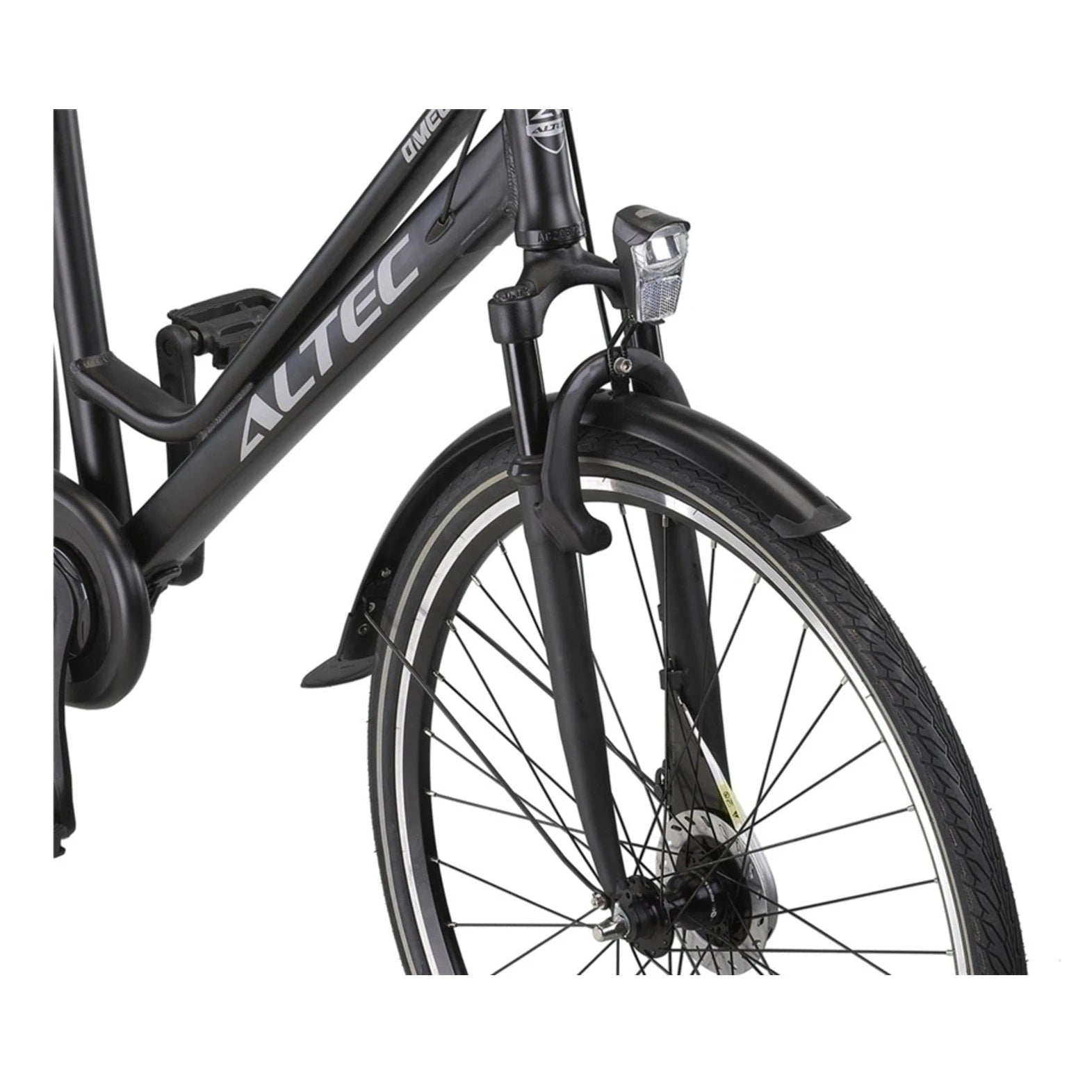 Altec Omega Plus 28 inch N-7 - Mat Zwart - 56cm - Damesfiets - AE-trading