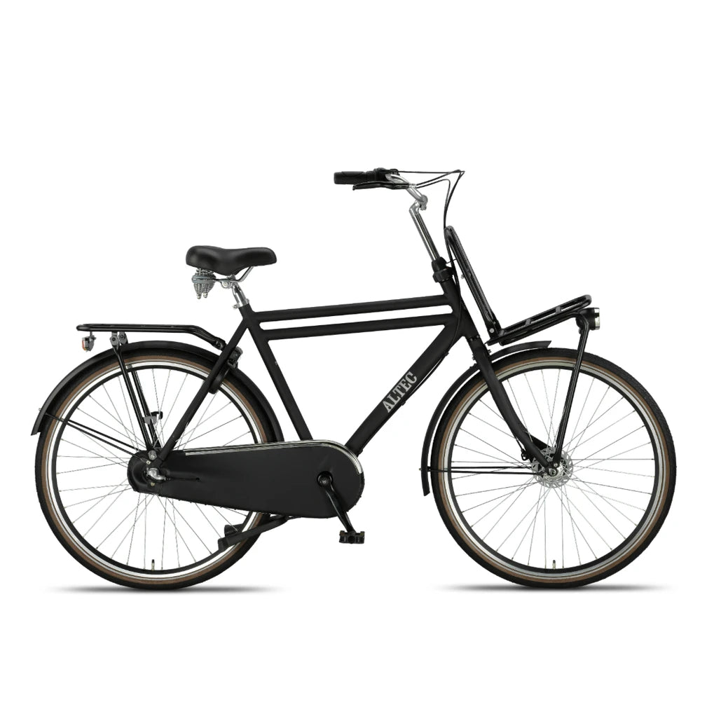 Altec Retro Transportfiets - 57cm - Mat Zwart - Herenfiets - AE-trading