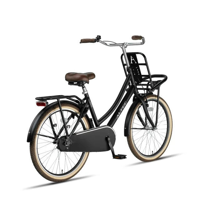 Altec Urban 24 inch Meisjes transportfiets - Mat Zwart - AE-trading