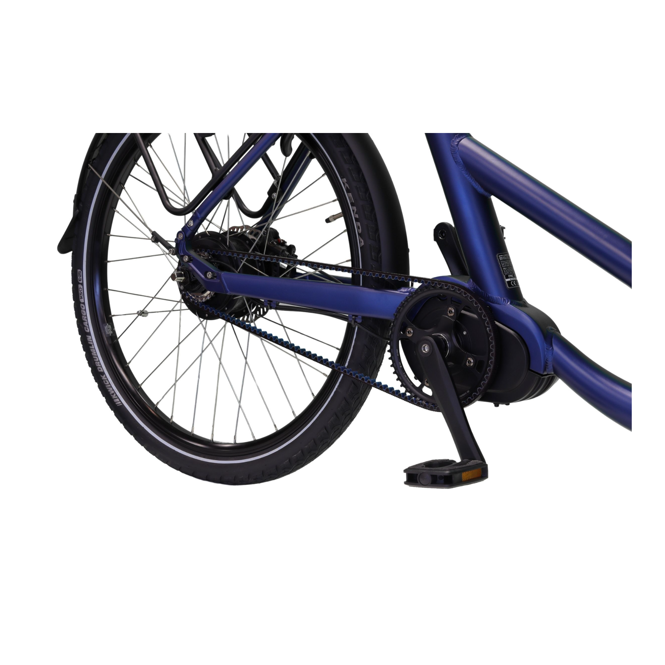 Altec Xcient - Elektrische Bakfiets - Mat Blauw - 26 inch - 55 cm - Accu 540Wh (17.5Ah) - 250W (80Nm) Bafang Middenmotor - Belt Drive - Hydraulische Remmen - AE-trading