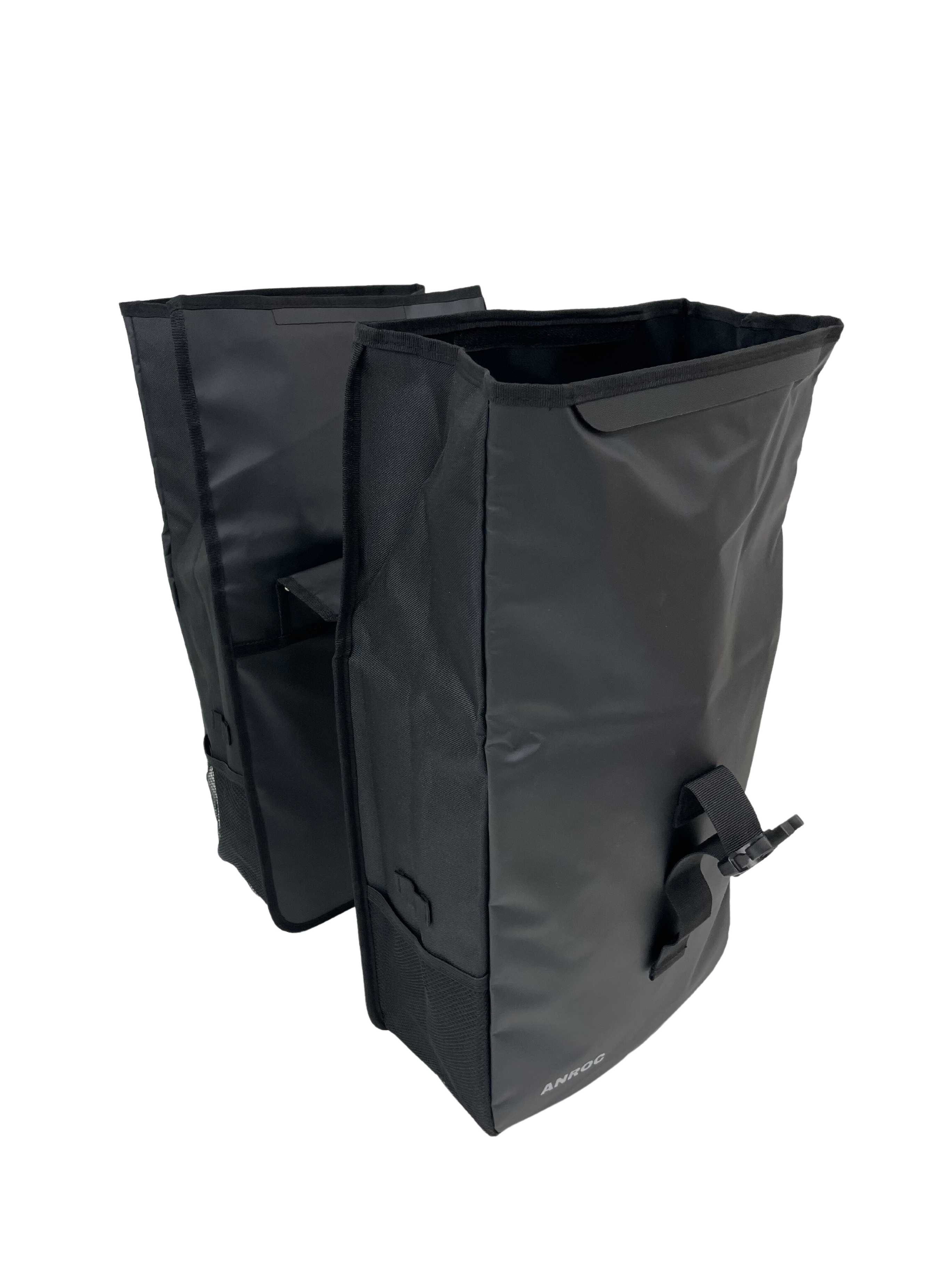 Anroc Dubbele Fietstas met Roltop Sluiting - 46 Liter - Waterbestendig - Zwart - AE-trading